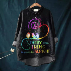 Fashion High-grade Graffiti 3D Digital Printing Lapel Shirt