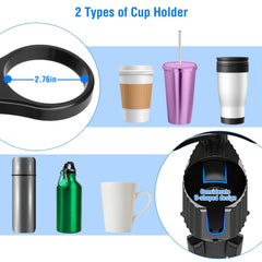 4-in-1 Car Cup Holder Tray FoodTable Phone Hold Car ExpanderDetachable 360 Degree Rotatable Expandable Base Car Desk