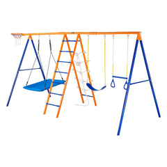 Swing Sets For 6 In 1 Swing Set 440lbs Capacity Metal Swingset