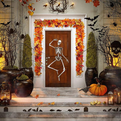 Simulation Maple Leaf Light String Thanksgiving Halloween Room Decoration Arrangement Battery Box