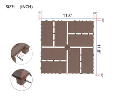 Waterproof, Wear-resistant, DIY Assembly, Garden, Courtyard, Balcony,plastic Flooring