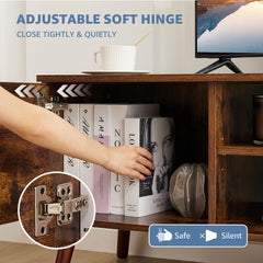 Panel TV Cabinet Can Store Black Cabinets, Suitable For Home Living Room Office TV Cabinet