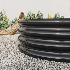 Raised Garden Bed Outdoor, Oval Metal Planter For Plants, Vegetables, Flowers