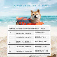 Pet Life Vest Dog Swimming Clothes
