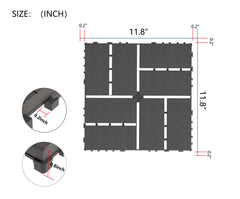 Waterproof, Wear-resistant, DIY Assembly, Garden, Courtyard, Balcony,plastic Flooring