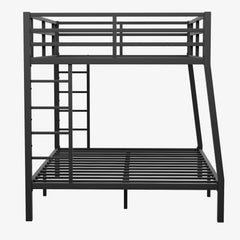 Metal Full XL Over Queen Bunk Bed For Teens And Adults,Space-Saving Noise Reduced No Box Spring Needed
