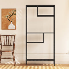 Modern Storage Shelf With 4 Compartments & Metal Legs, Freestanding Organizer,Book Shelves  Display Shelves For Living Room, Bedroom, Home Office