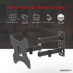 TMX200 Is Adjustable Up And Down 5-12 Degrees With Rotation 180 Degrees, And The Wall-mounted TV Stand Has A Load Capacity Of 30kg